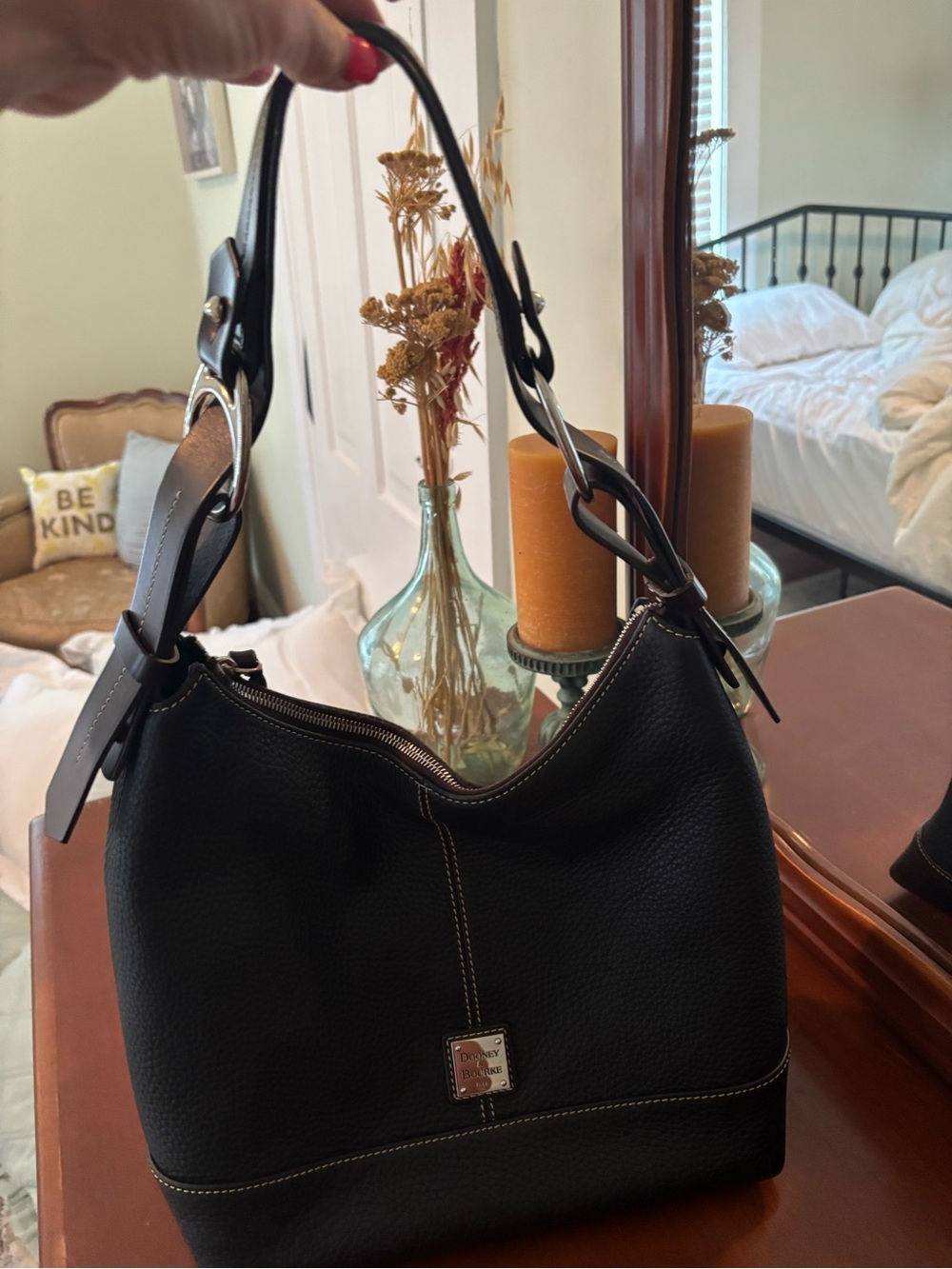 Dooney and Bourke Pebble Hobo - Picture 8 of 10